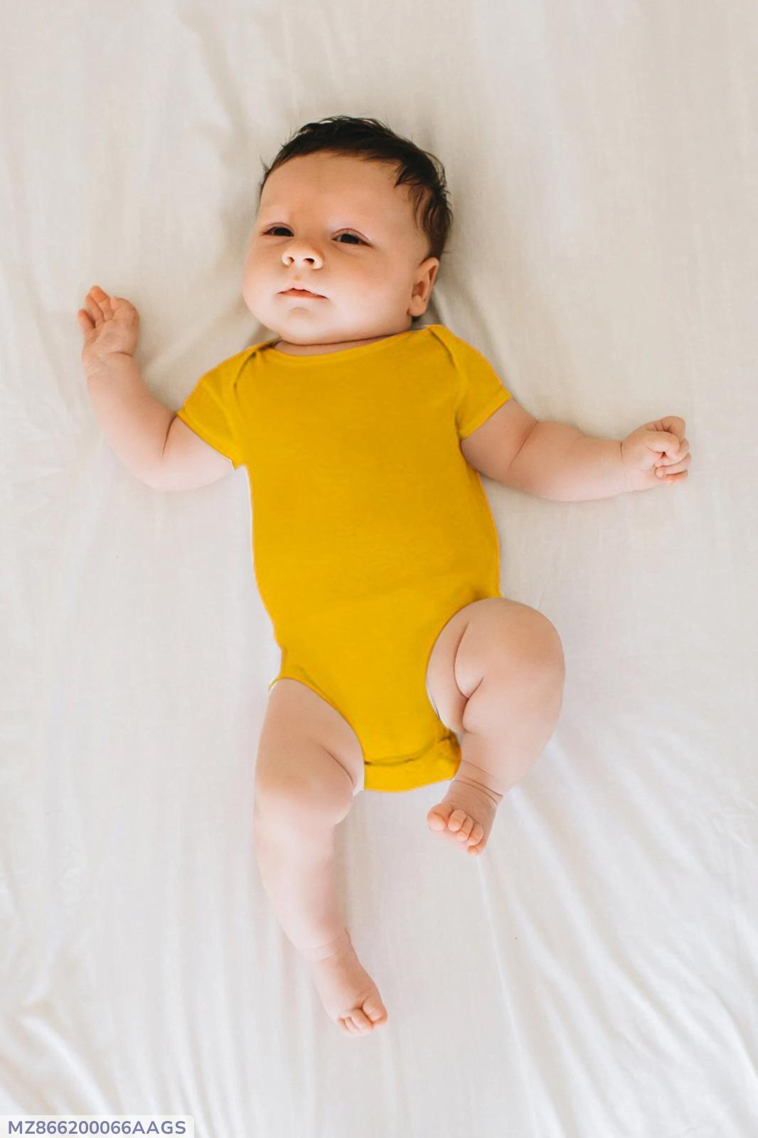 Baby Girl Cotton Plain Romper Set