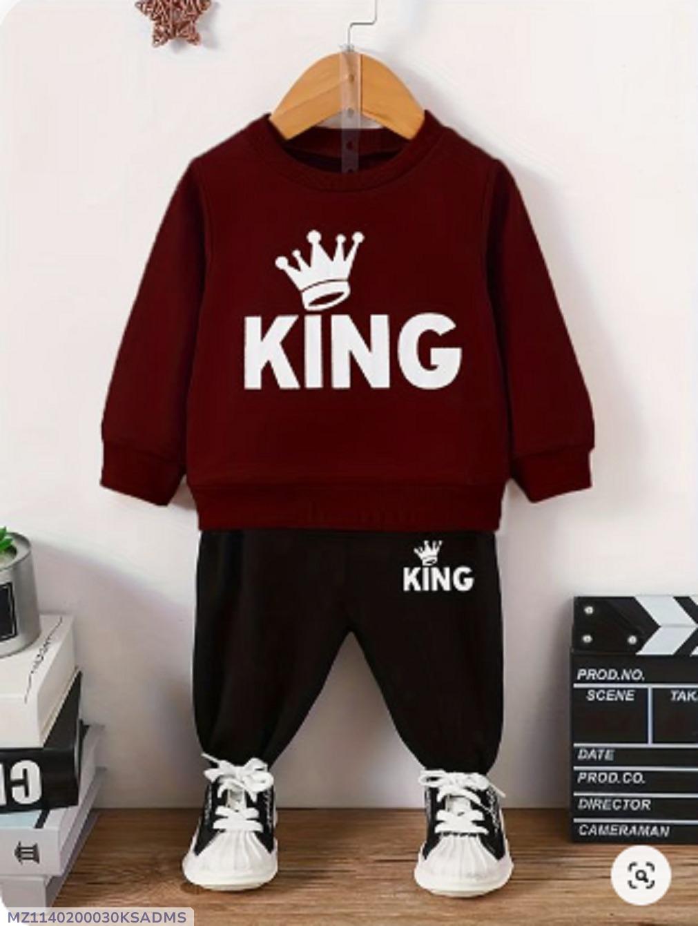 2 Pcs Kid's Polyester Printed Tracksuit
